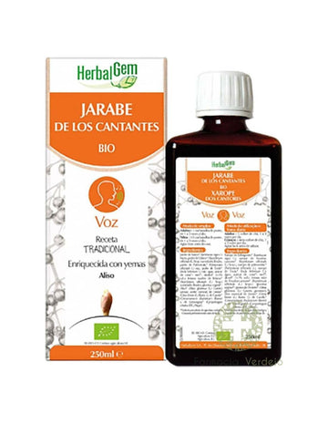 Herbalgem Jarabe de los Cantantes Bio 250 ml