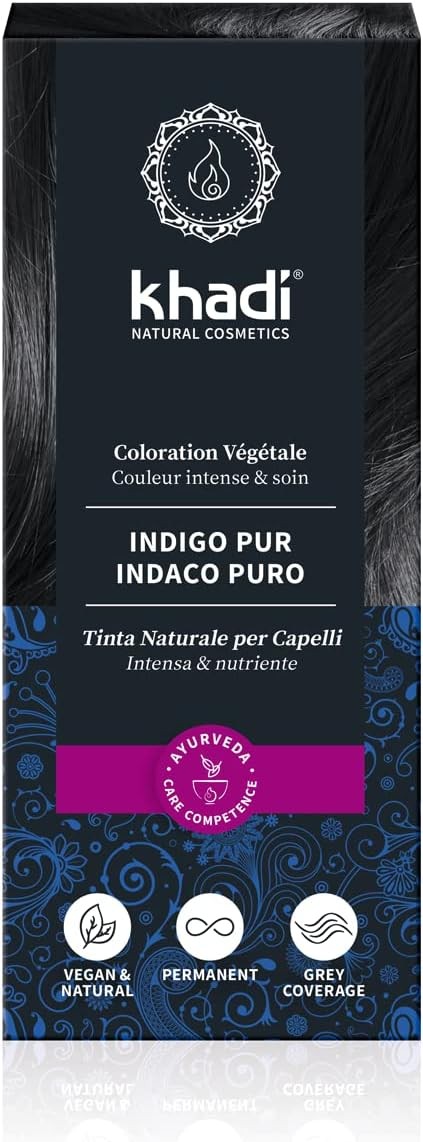 Khadi Indigo 100% Puro Y Natural Khadi 100 g