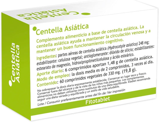 Eladiet Centella Asiática Fitotablet 60 Comprimidos
