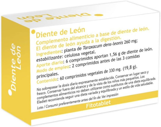 Eladiet Fitotablet Diente León 330 mg 60 Comprimidos