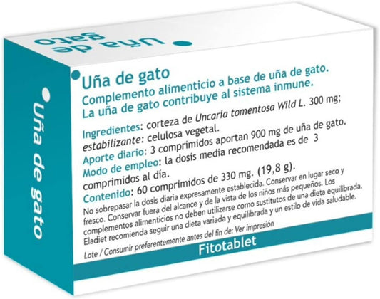 Eladiet Fitotablet Uña de Gato 60 Comprimidos