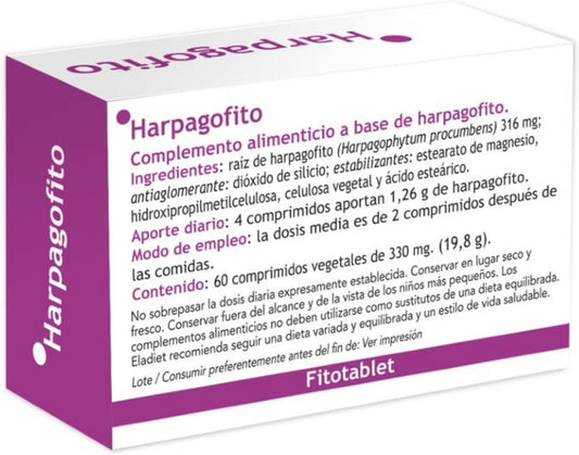 Eladiet Harpagofito Fitotablet 60 Comprimidos