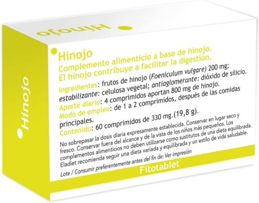 Eladiet Hinojo 60 Comprimidosrimidos330 mg