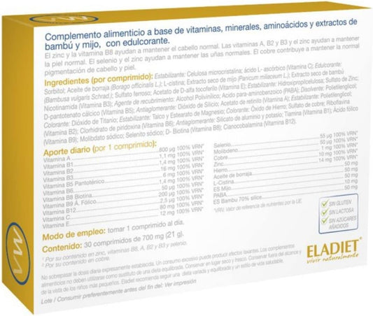 Eladiet Vitawoman Cabello Piel Y Uñas 30 Comprimidos