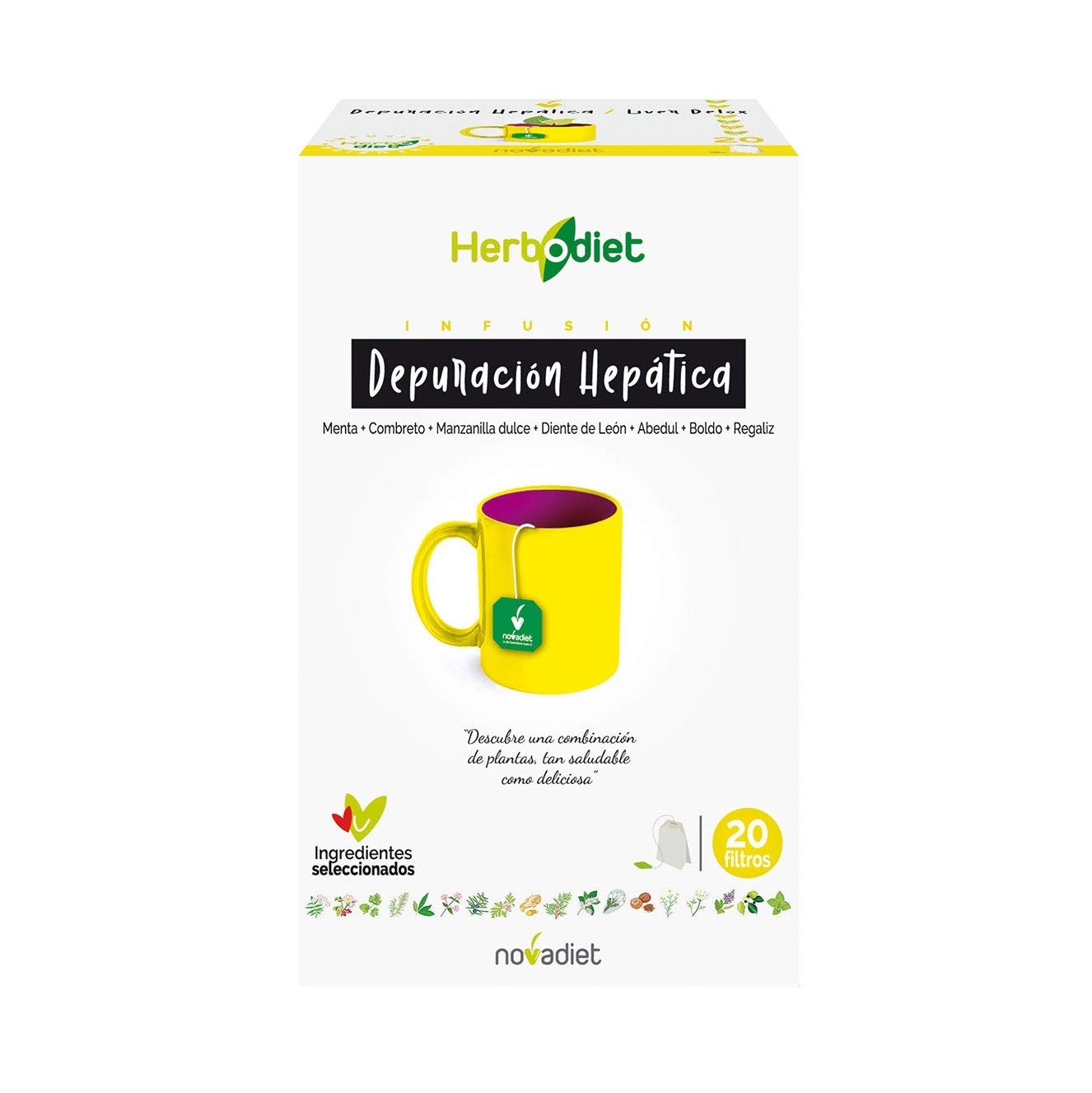 Novadiet Herbodiet Depur Hepatica 20 Filtros