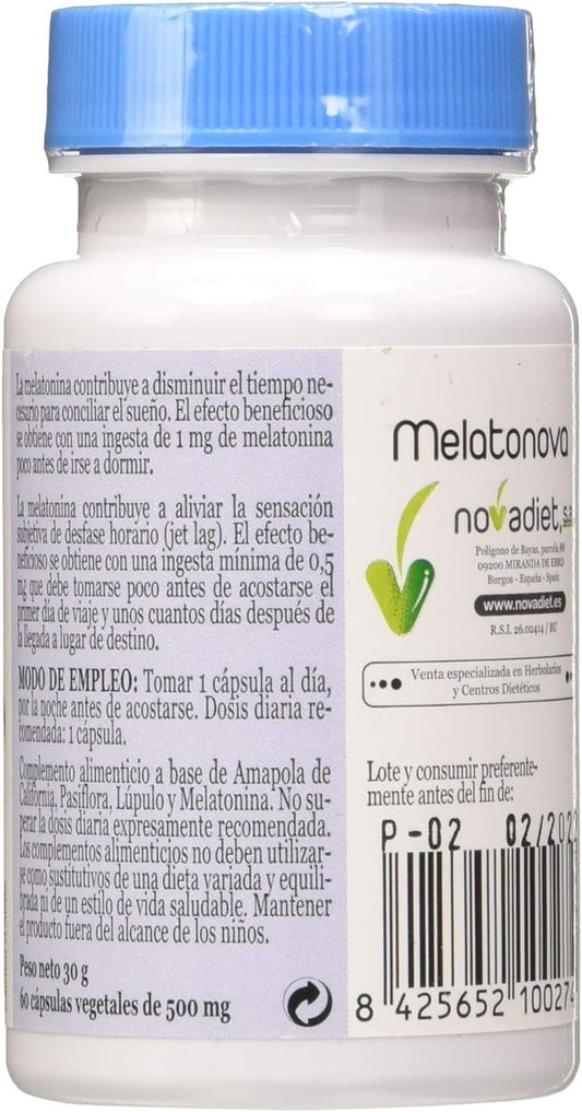 Novadiet Melatonova 60 Cápsulas