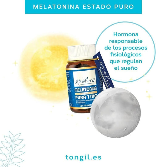 Tongil Estado Puro Melatonina 1 Mg 180 Comprimidos