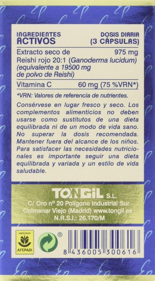 Tongil Estado Puro Reishi 6500 Mg 60 Cápsulas