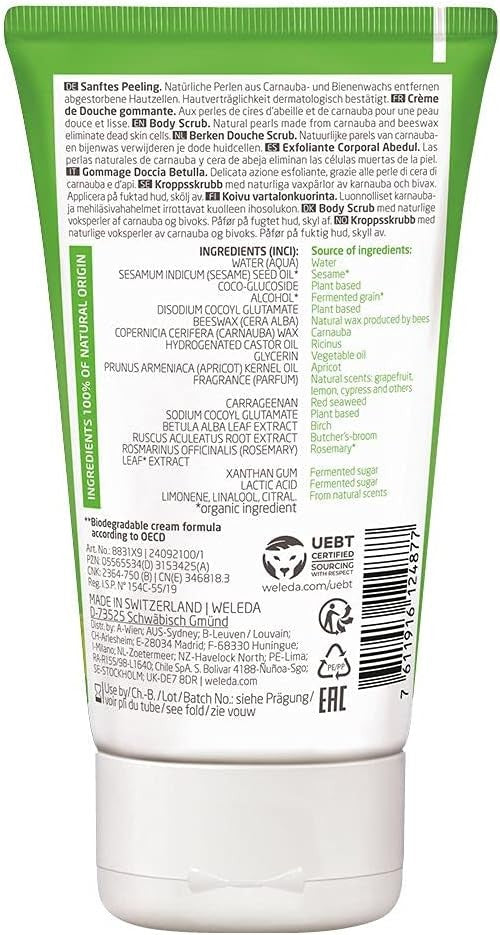 Weleda Cosmética Exfoliante Corporal Abedul 150 ml