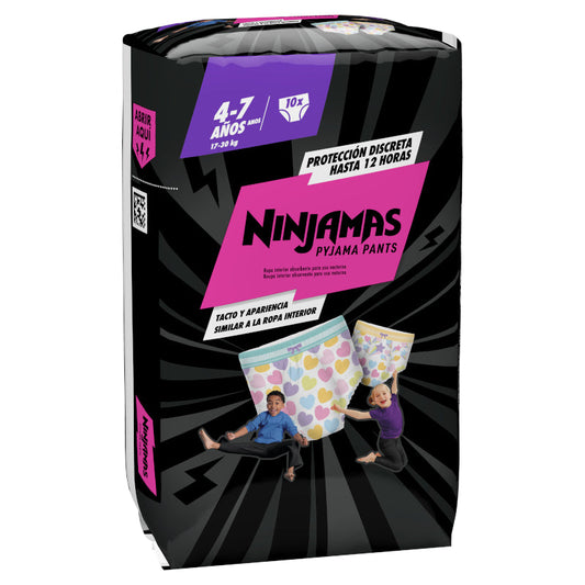 Dodot Ninjamas Carry Pack Corazón Talla 7 - 10 uds.