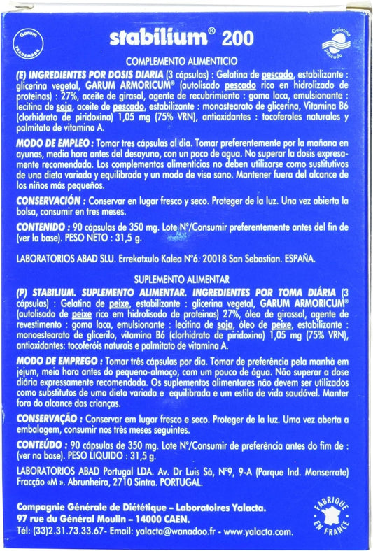 Abad Stabilium Perlas 90 Cápsulas