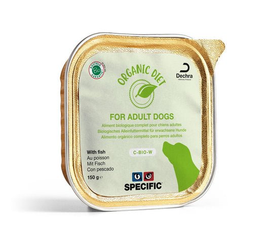 Specific Canine C-Bio-W Wet Organic Food for Adult Dogs 5 x 150g trays