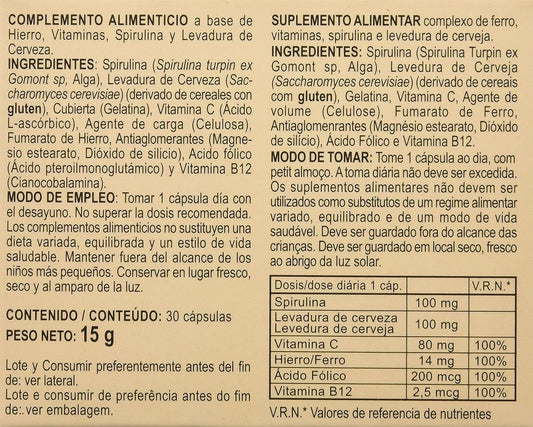 Integralia Hierro Plus 30 Cápsulas