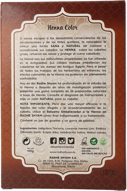 Radhe Henna Castaño Medio