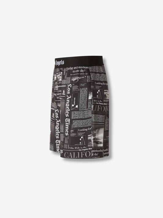 Bermudas Estampado Periódico