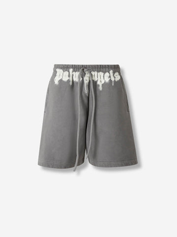 Bermudas con cordones y logo estampado