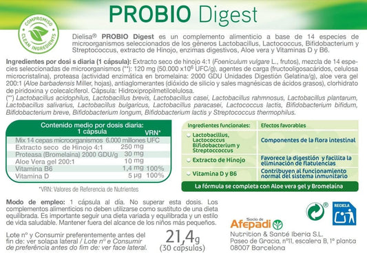 Dietisa Probiodigest 30 Cápsulas