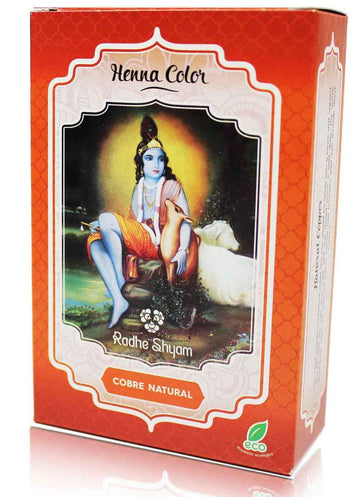 Radhe Shyam Spiritual Sky Henna Cobre Natural Polvo Radh 100 g