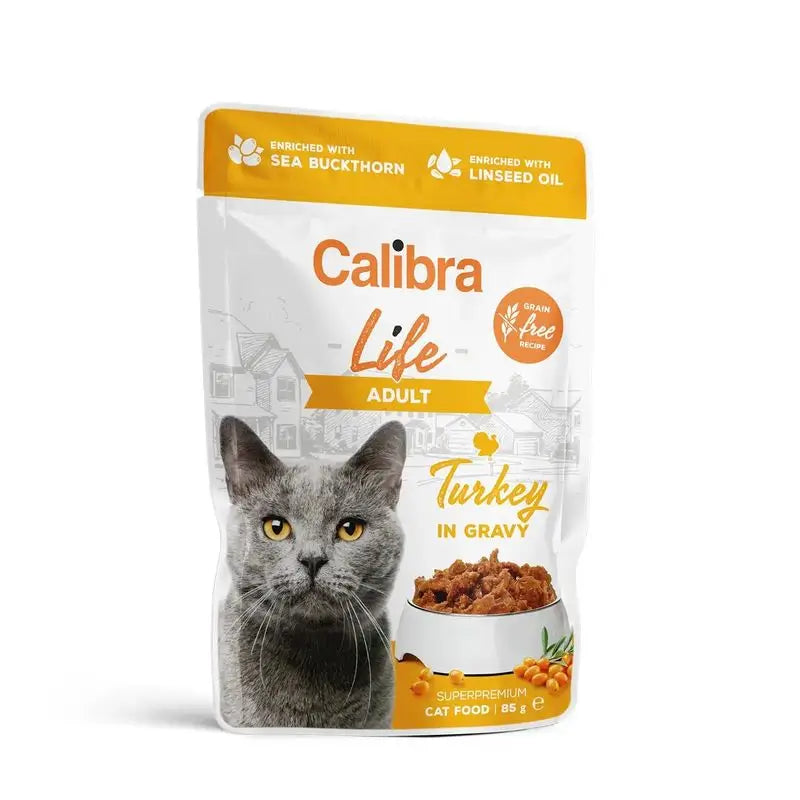Calibra Cat Life Pouch Adult Turkey in Gravy 28 pouches of 85g