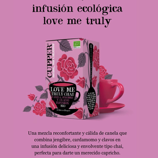 Cupper Infusión Love Me Truly Bio 20 Bolsas