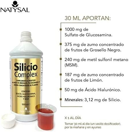 Natysal Silicio Complex Con Glucosamina 1 Litro