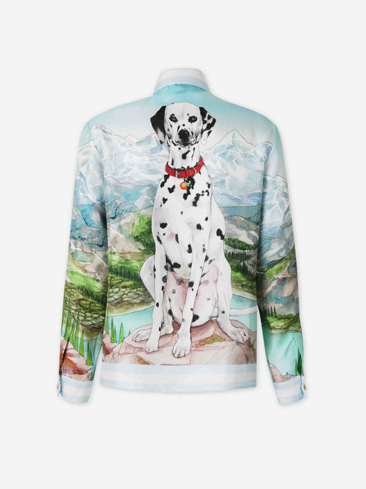 Camisa Seda Estampado