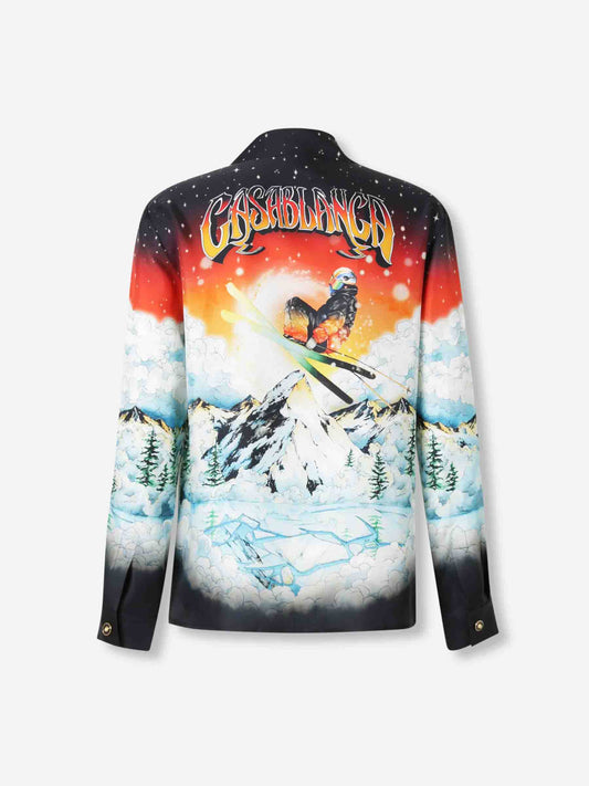 Camisa Estampada Seda