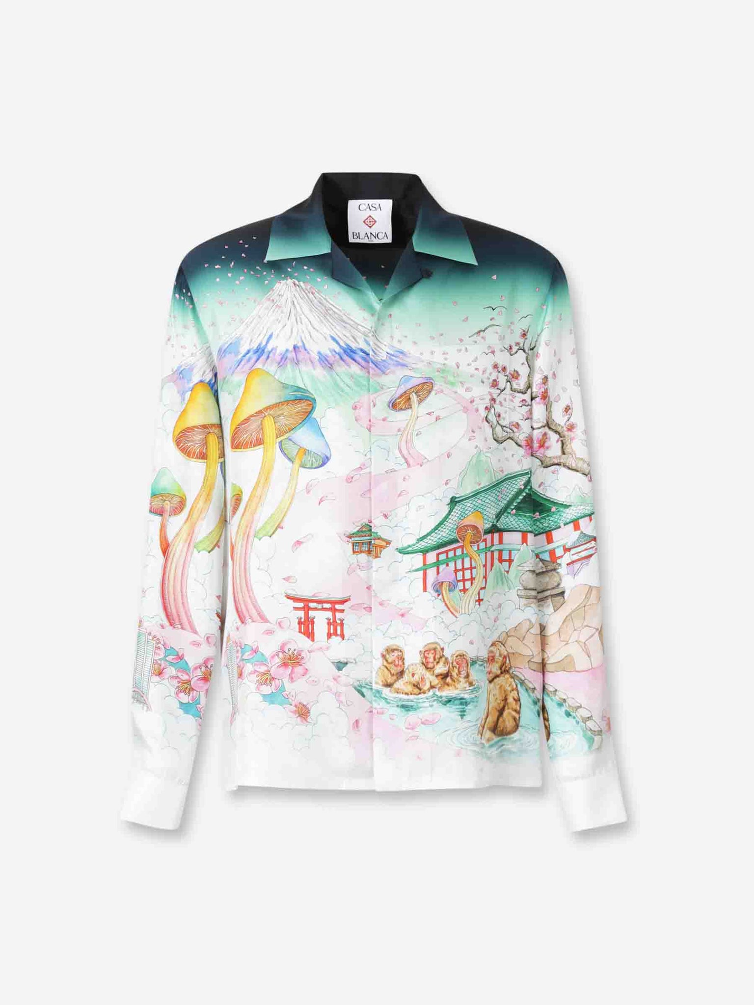 Camisa Estampada Seda