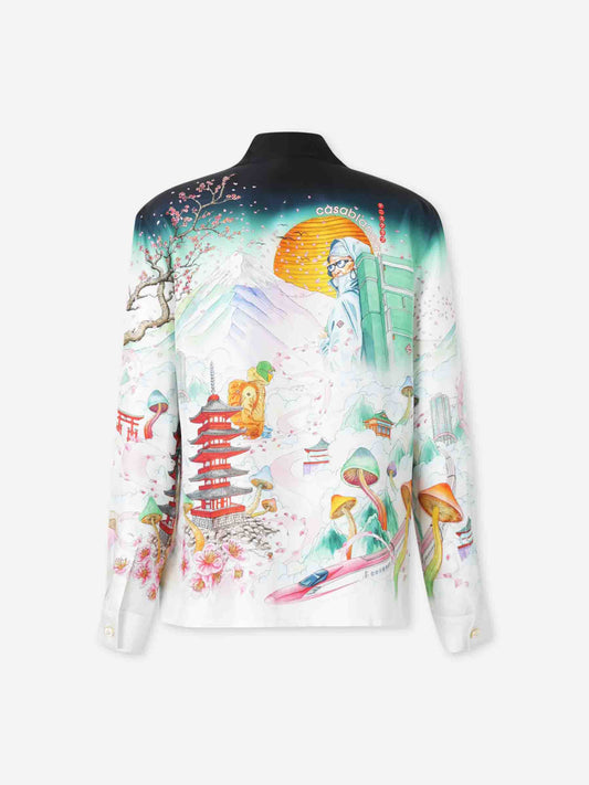 Camisa Estampada Seda