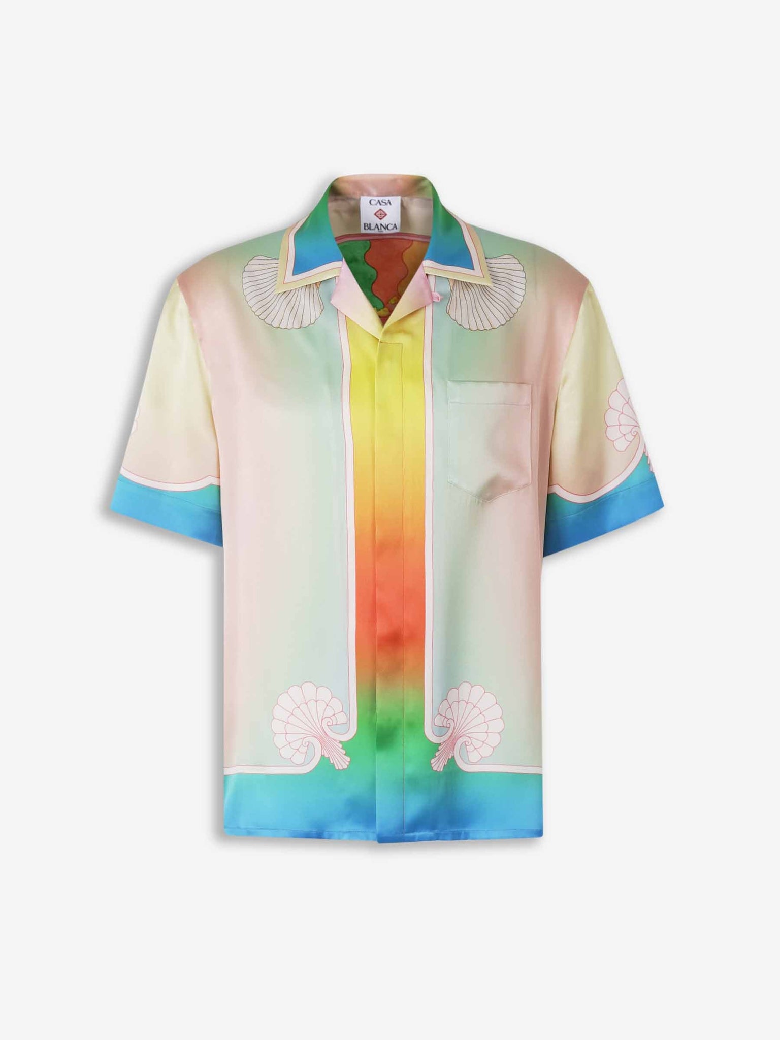 Camisa Seda Estampada