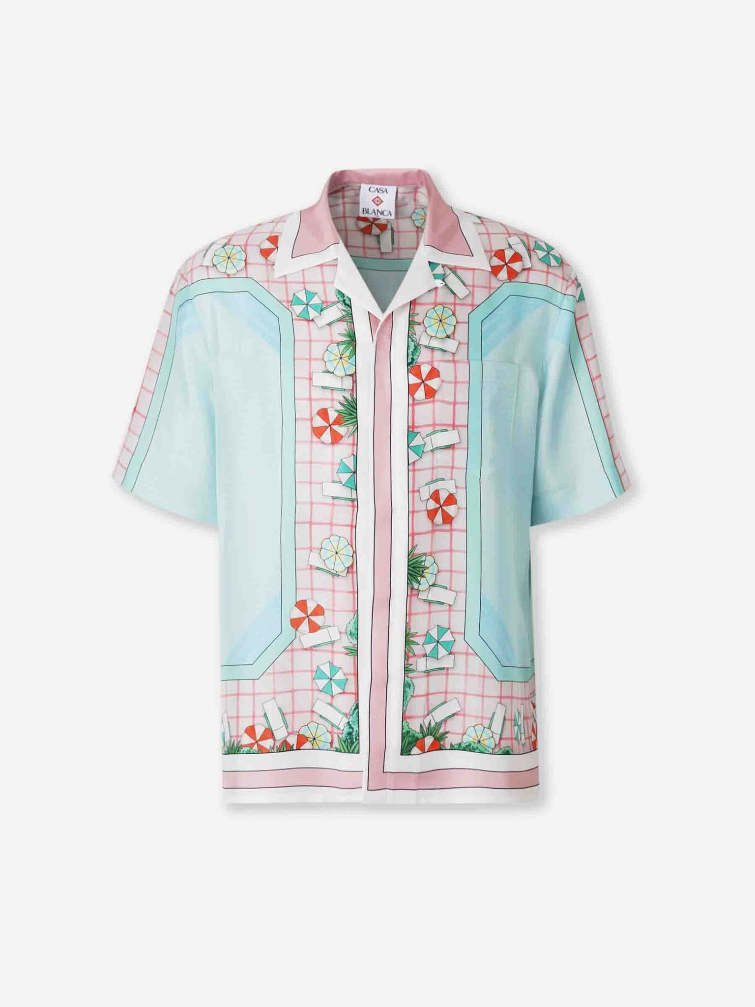 Camisa Seda Estampada