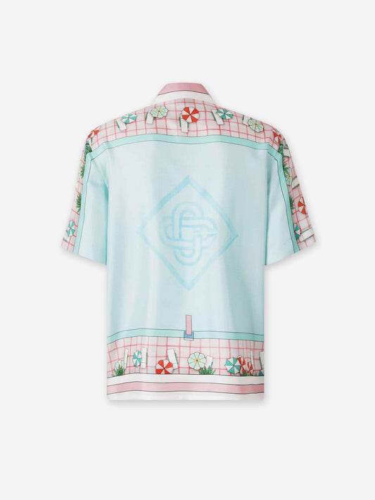 Camisa Seda Estampada