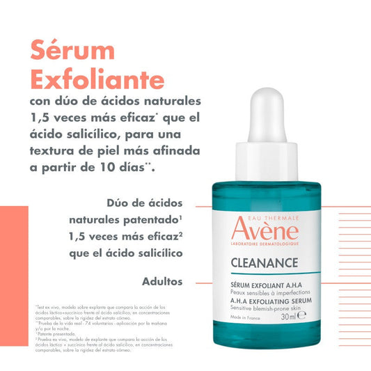 Avène Cleanance AHA Anti-Imperfection Exfoliating Serum 30 ml
