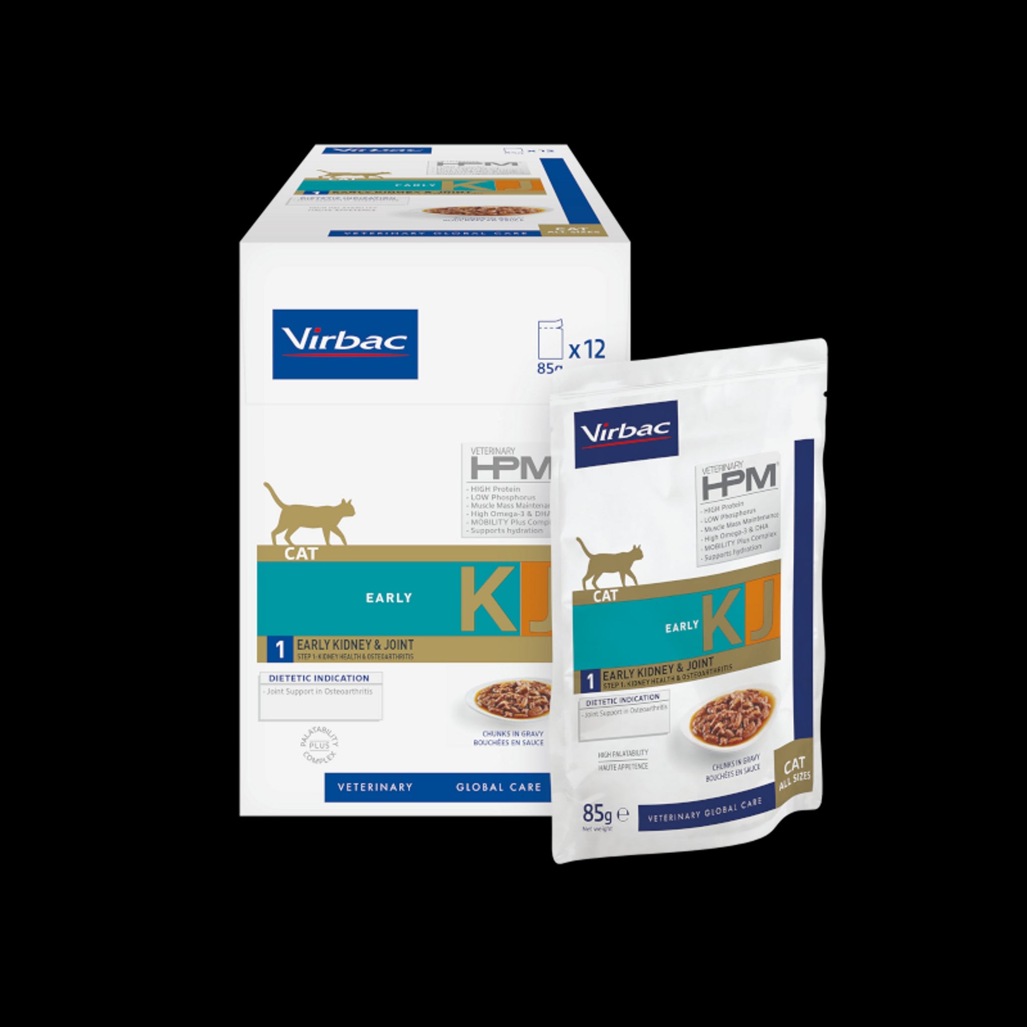 Virbac Pf HPM Feline Early Kidney & Joint Comida Húmeda 12 piezas