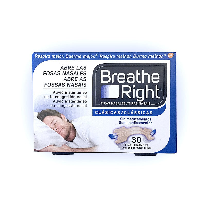 Breathe Right Classic Large Nasal Strips (30 units)