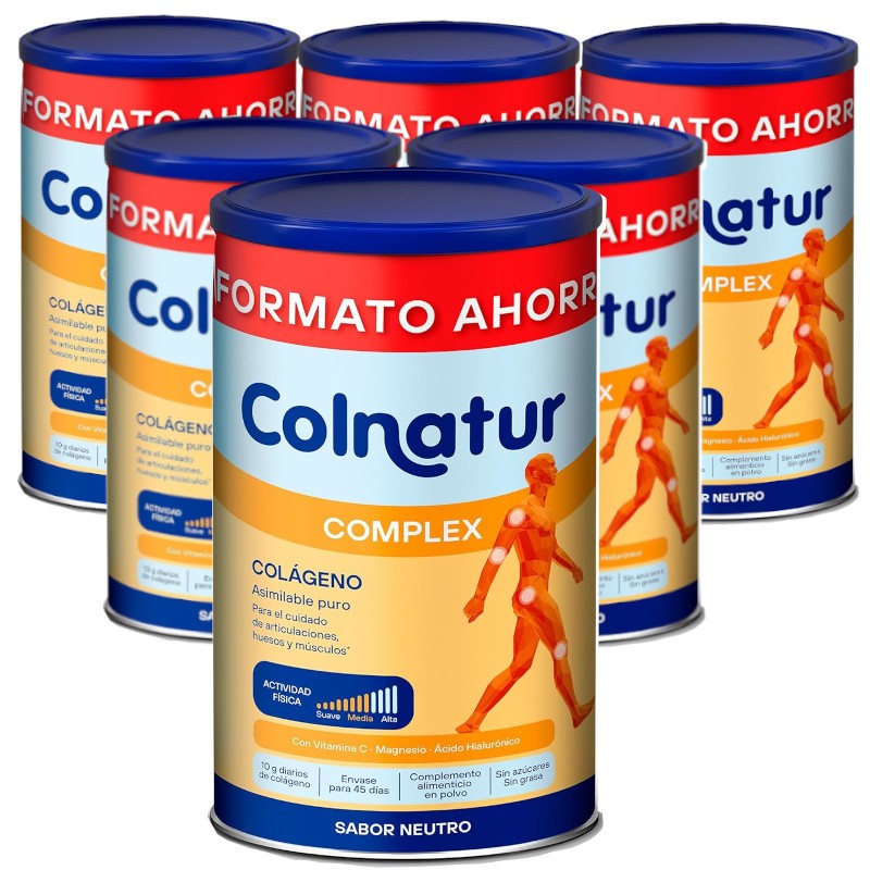 COLNATUR Complex Neutro Colágeno Soluble PACK 6x495g FORMATO AHORRO