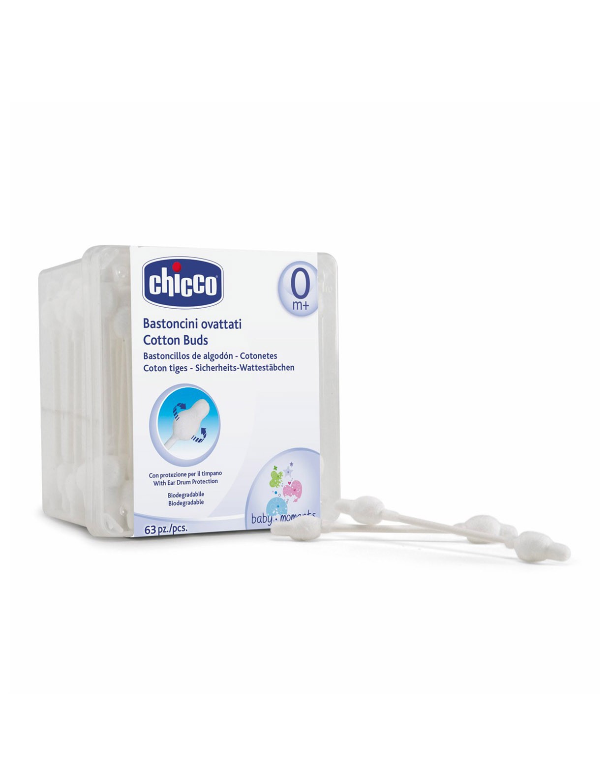 CHICCO Bastoncillos Seguridad 60 Unidades