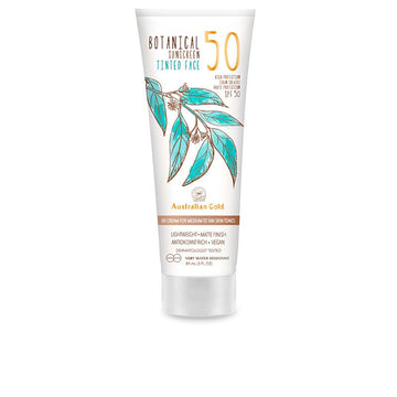 Australian Gold Botanical Spf50 Tinted Face Medium-Tan 89ml