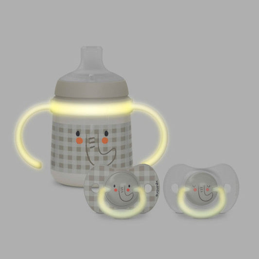 SUAVINEX Biberón Night & Day 150ml Antiderrame +4M (Beige)
