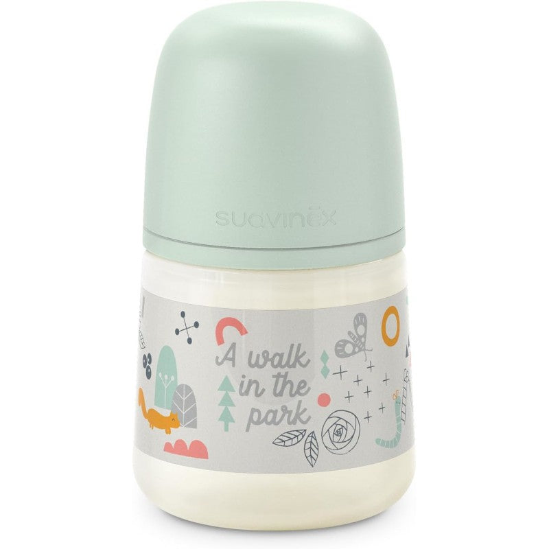 SUAVINEX Biberón Clásico 150ml T1M (Walk Verde)