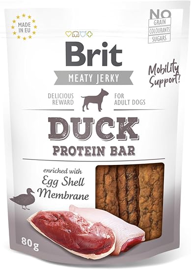 Brit Jerky Snack Bar Pato Sólido 80g