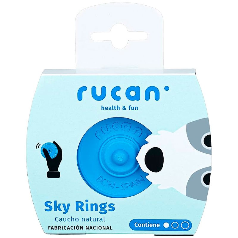 Rucan Sky Rings Disco Juguete para Perro Azul 65g