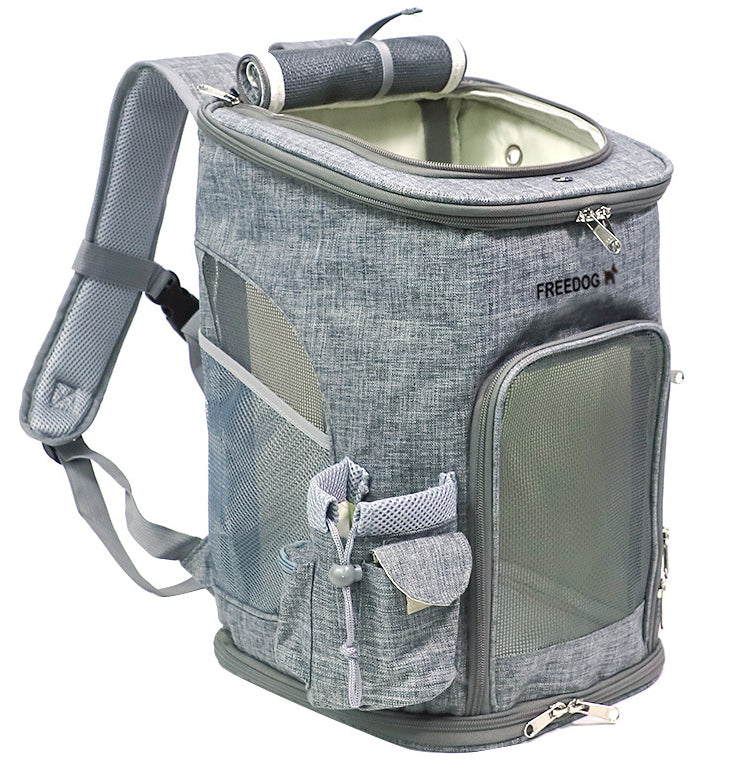 Freedog K2 Pro Mochila Transportín Gris 1000g