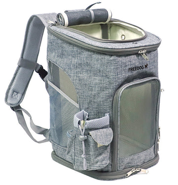 Freedog K2 Pro Mochila Transportín Gris 1000g