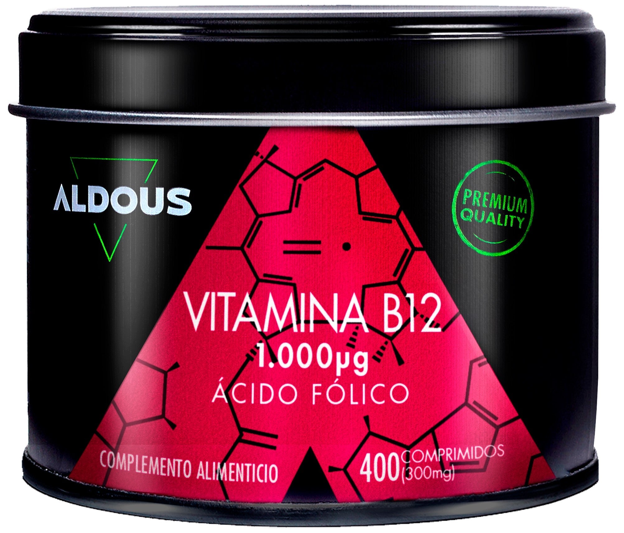 Aldous Vitamina B12 con Ácido Fólico 400 Comprimidos