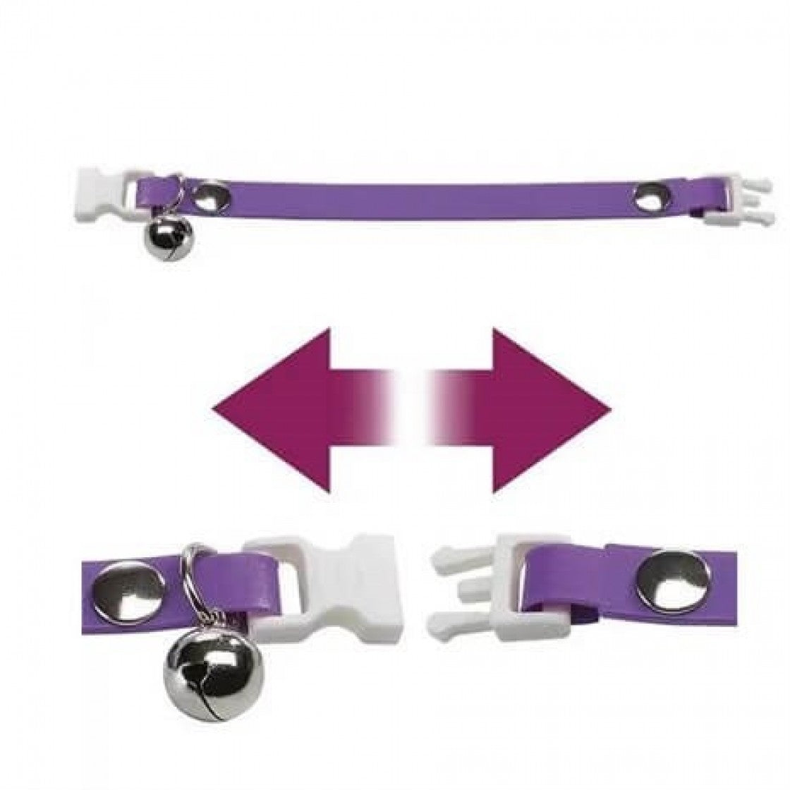 Ferplast Ergoflex Cat Collar Lila 1 ud