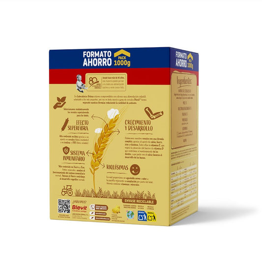BLEVIT Super Fibra 8 Cereales y Miel 1000g
