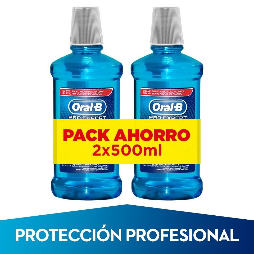 ORAL-B Pro-Expert Enjuague Bucal 2x500ml