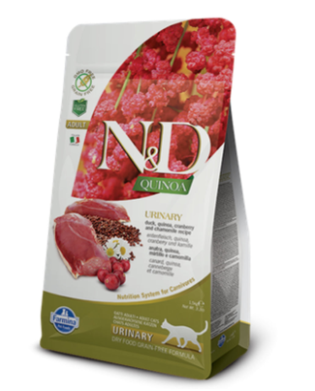 Farmina N&amp;D Quinoa Urinary Duck Dry Food for Cats 1.5Kg
