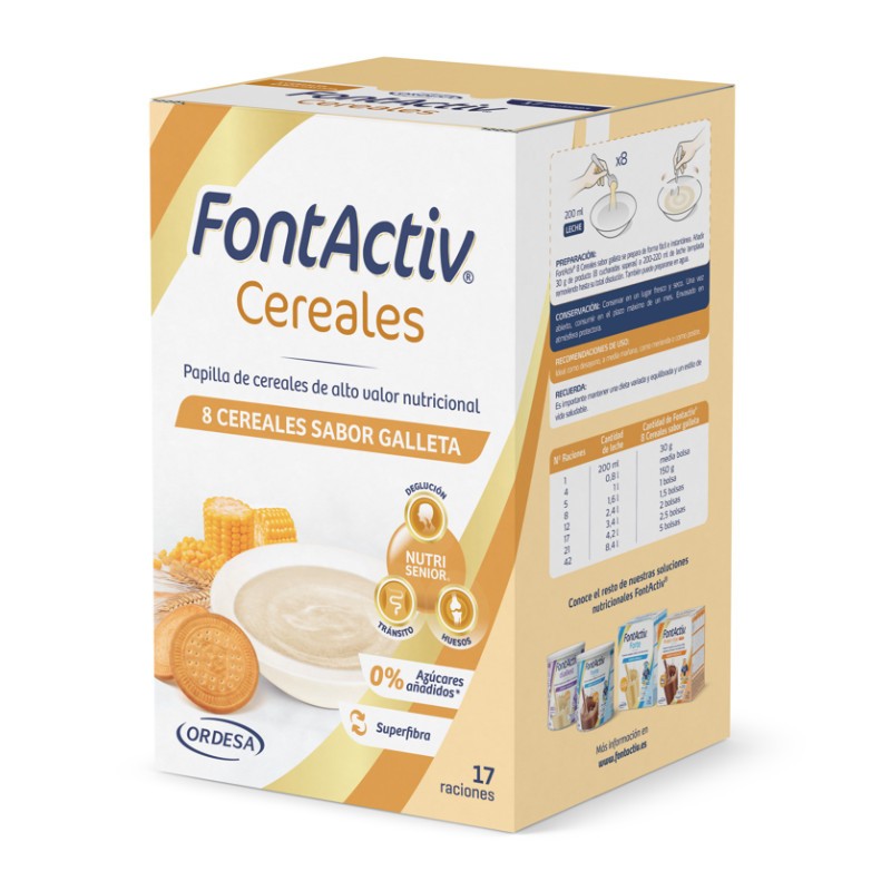 FONTACTIV 8 Cereales y Galleta 500g